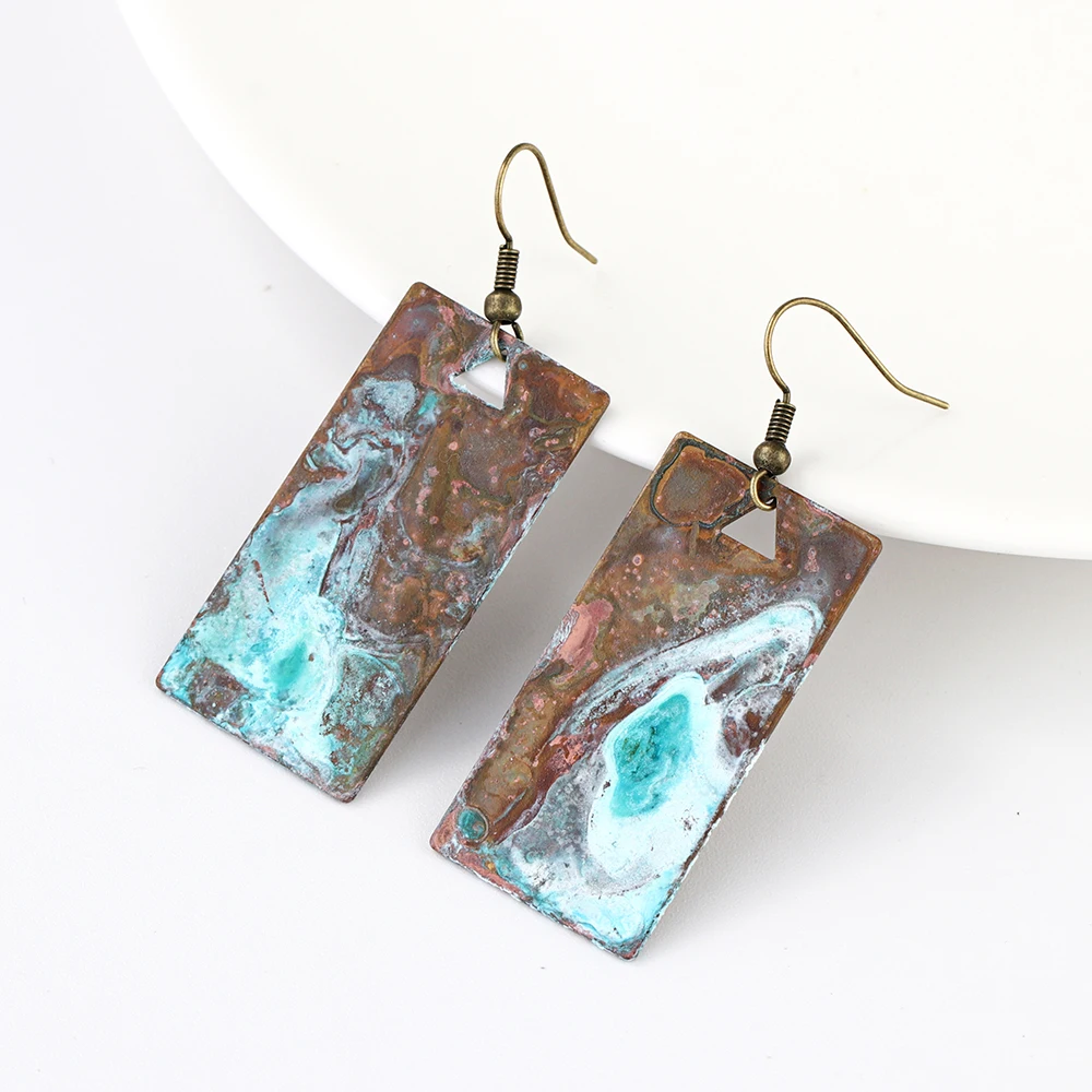 

2019 new design rectangle dangle earring