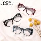 SASAMIA женские очки кошачий глаз фирменный дизайн ацетатные женские очки оправа анти-синие очки для чтения оптические очки оправа