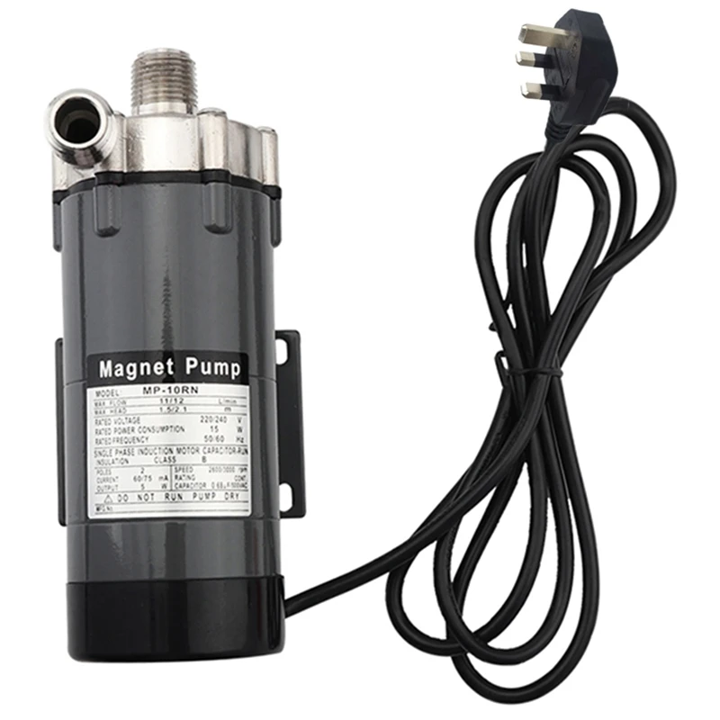Магнитный приводной насос UK Plug 15R с 304 насадкой из нержавеющей стали пивоварение |