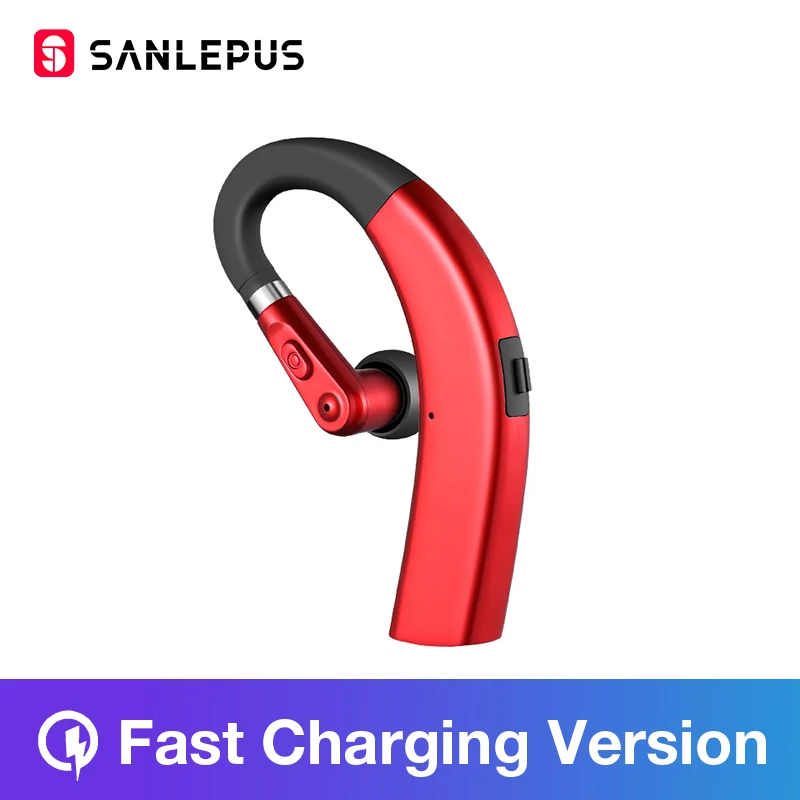 Red-Fast Charging SANLEPUS M11 Bluetooth наушники беспроводные наушники Handsfree вкладыши гарнитура с HD микрофоном для телефона iPhone xiaomi samsung - Цвет: Red-Fast Charging