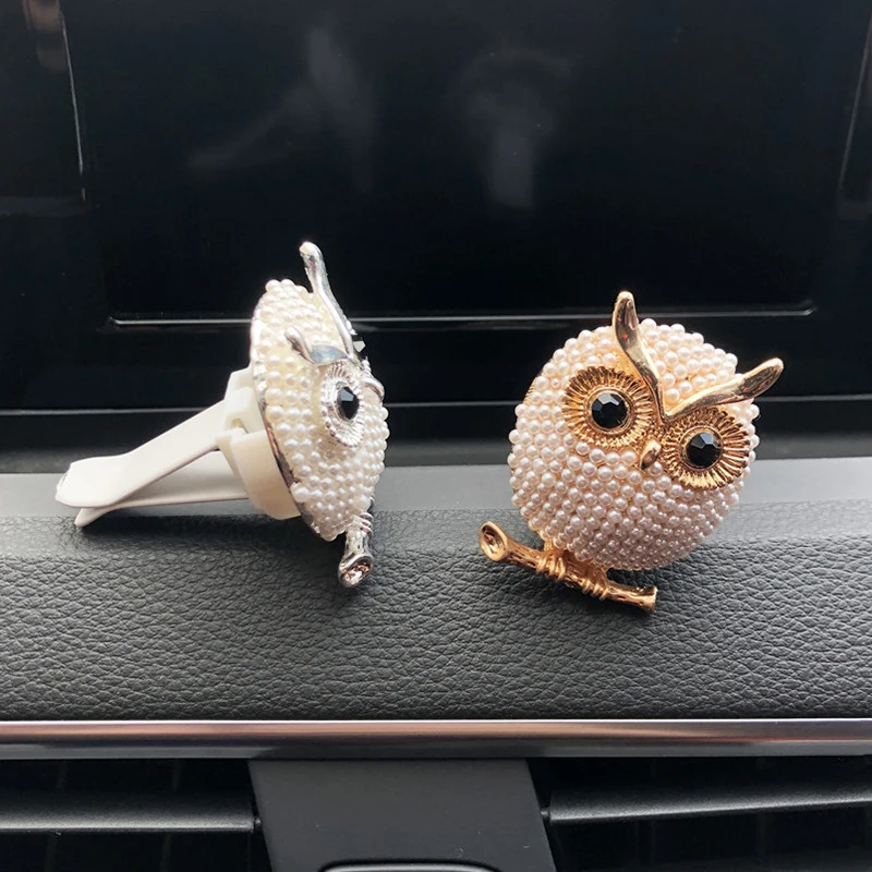 Перламутровый автомобильный освежитель воздуха с изображением совы