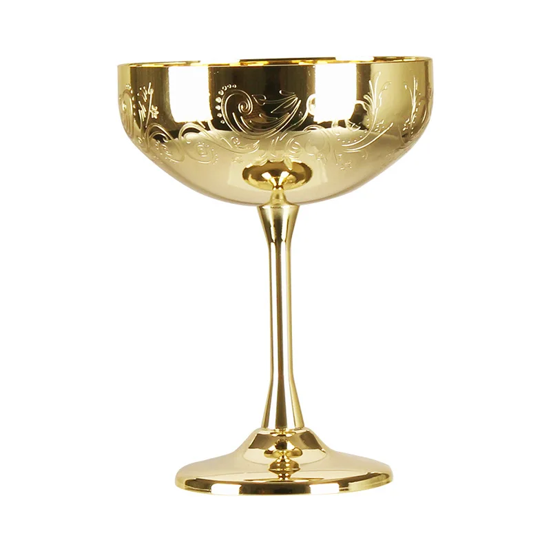 304 stainless steel martini cocktail glass goblet creative personality metal wheat ear champagne 270ml | Дом и сад