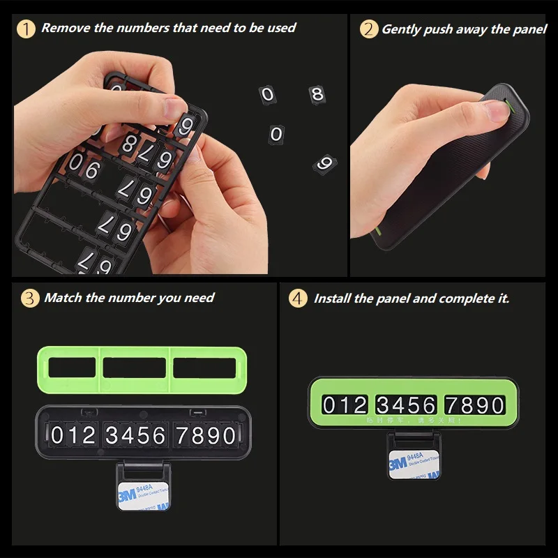 

Phone Number In Car Parking License Plate Temporary Stop Sign Temporary Car Parking Card Phone Number Card Plate Hidden Switch