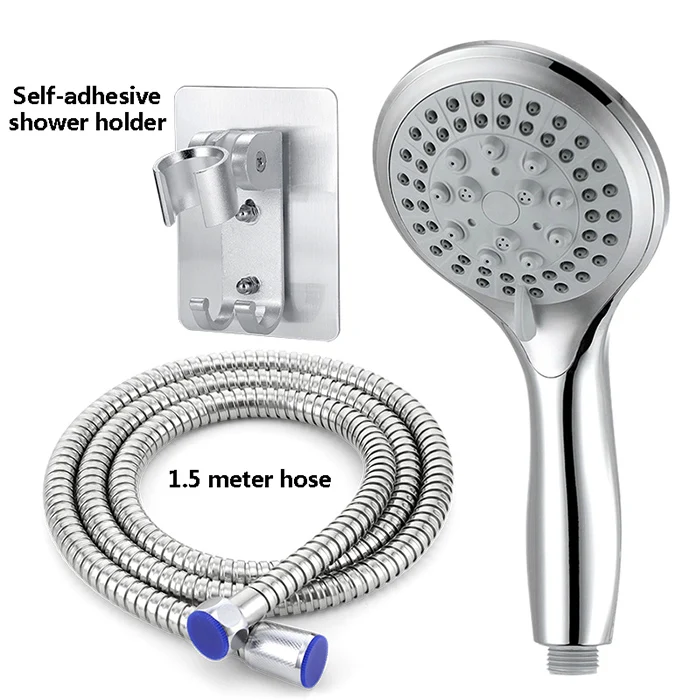 shower set 2 Zhang Ji 5 Режим насадка на душ Классический дизайн 110 мм ShowerHead HandHold осадков Ванная комната мощность фильтр насадки для душа - Цвет: shower set 2