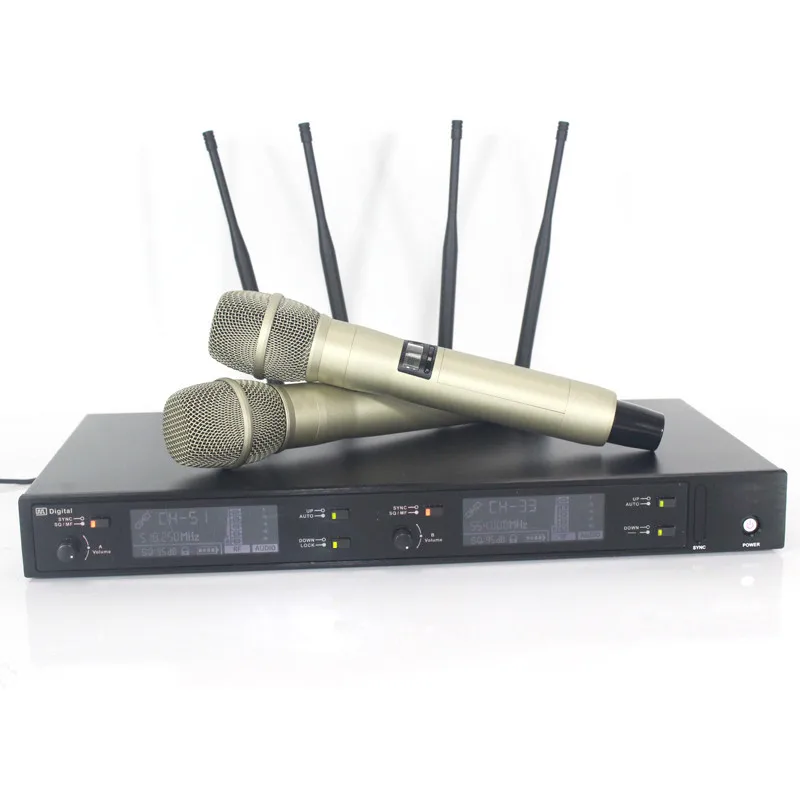 구매 Vosiner 무선 디지털 마이크 A-220D 마이크 무선 마이크 전문 마이크