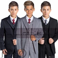 boys suit 3 piece wedding tuxedo stage performance blazer pants vest boys tuxedos
