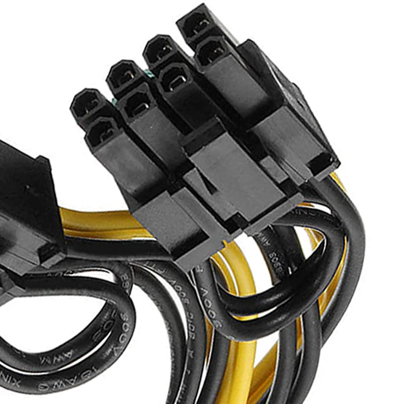 6 контактный переходник с внутренней двойной PCIe 8 Pin (6 + 2) Изображение карта PCI Express