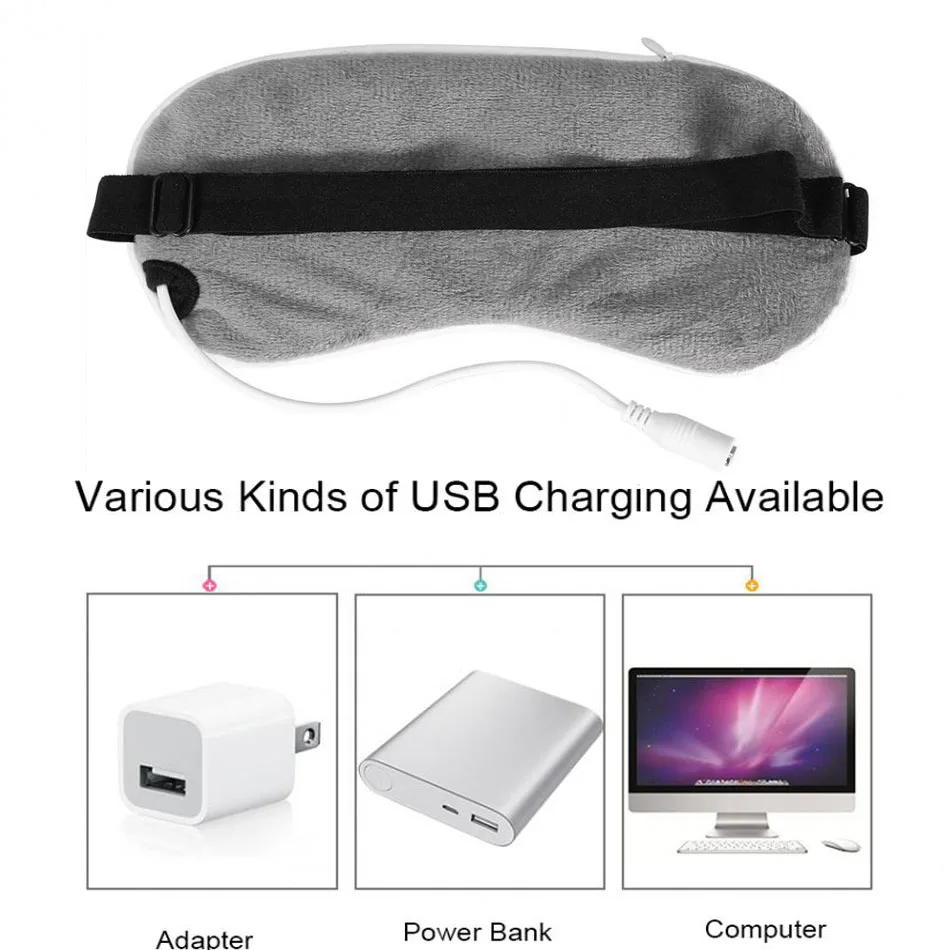 Паровой наглазник YOHAPPY с подогревом через USB хлопковая маска для глаз сухая