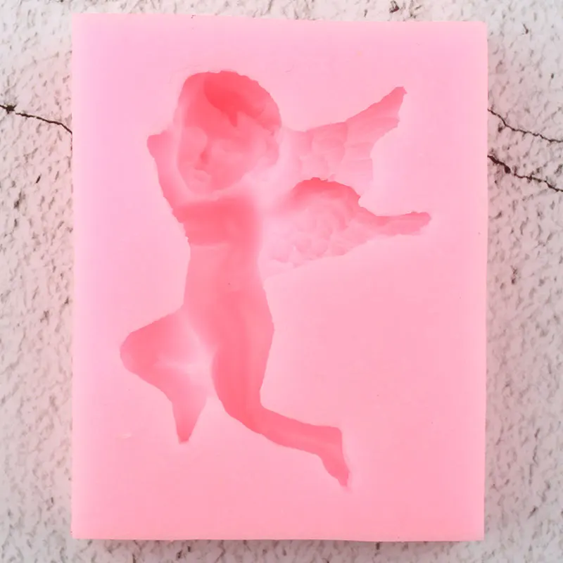 3D ремесло Ангел Детские Силиконовые Формочки DIY вечерние помадка для кекса инструменты для украшения торта Форма для шоколада формы для мастики