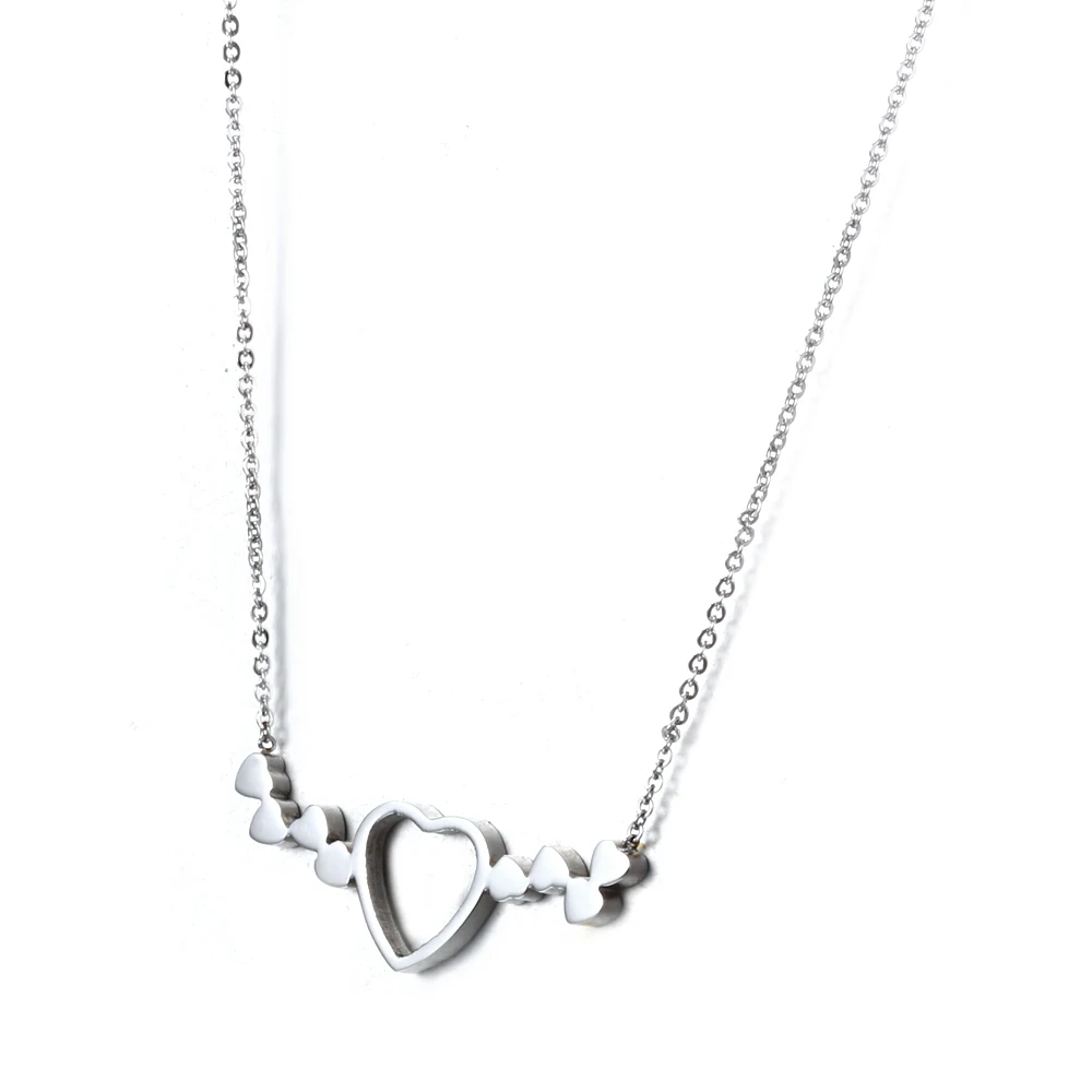 Cardy Koala модное ожерелье с подвесками в форме сердца для женщин Серебряное/золотое