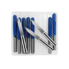 10 шт. 3,175 мм Вольфрамовая сталь V-образная карбидная печатная плата гравировальные Биты ЧПУ фрезерный станок 10 20 30 градусов от 0,1 до 1,0 мм аксессуары для станков