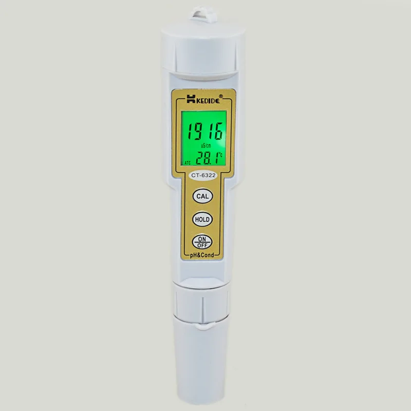 CT 6322 Высокоточный двухцелевой измеритель PH кислотности ORP цифровой дисплей pH