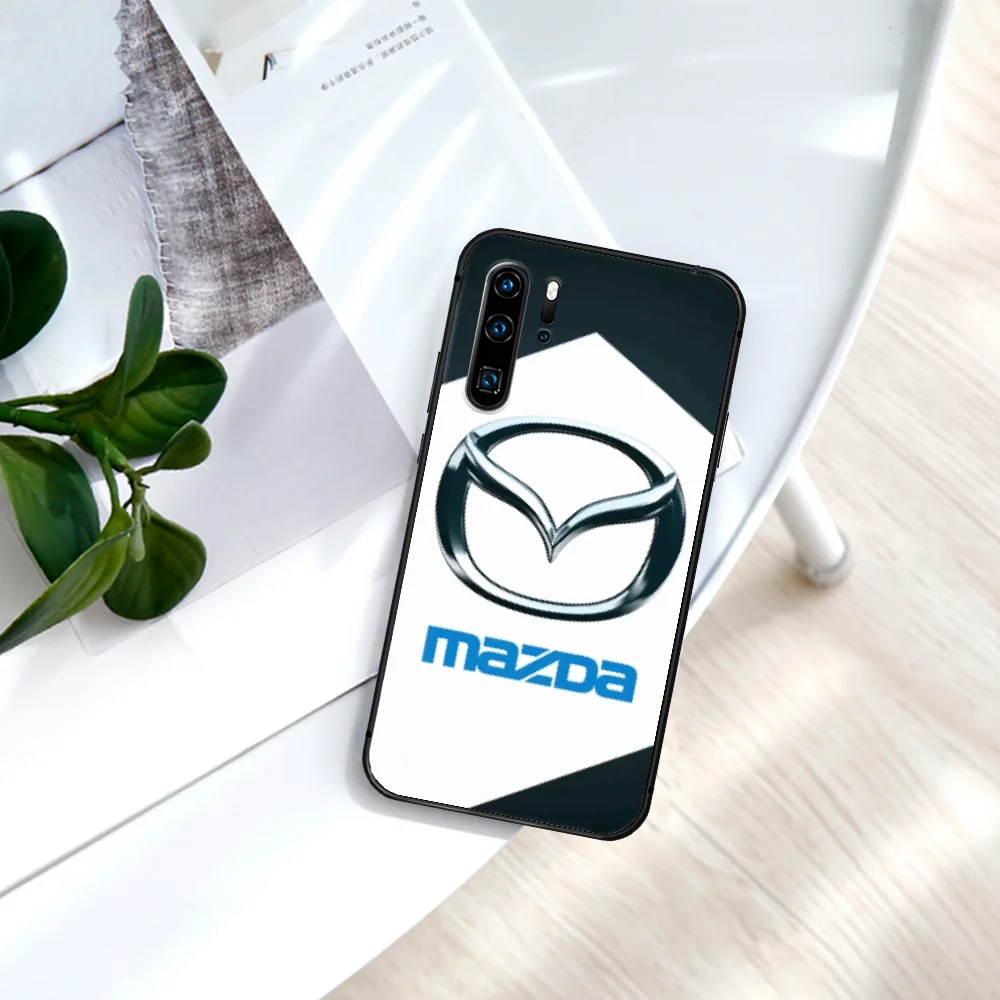

Mazda Sports car Phone Case For Huawei P Mate Smart 10 20 30 40 Lite Z 2019 Pro black Coque Tpu Prime 3D Cell Painting Etui