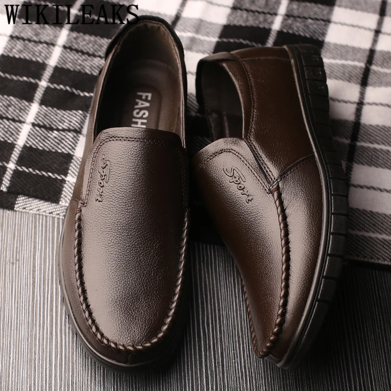 

Genuine Leather Shoes Men Summer Shoes Loafers Men Designer Black Fashion Slip on Shoes Men Luxury Zapatos Hombre Casual Cuero