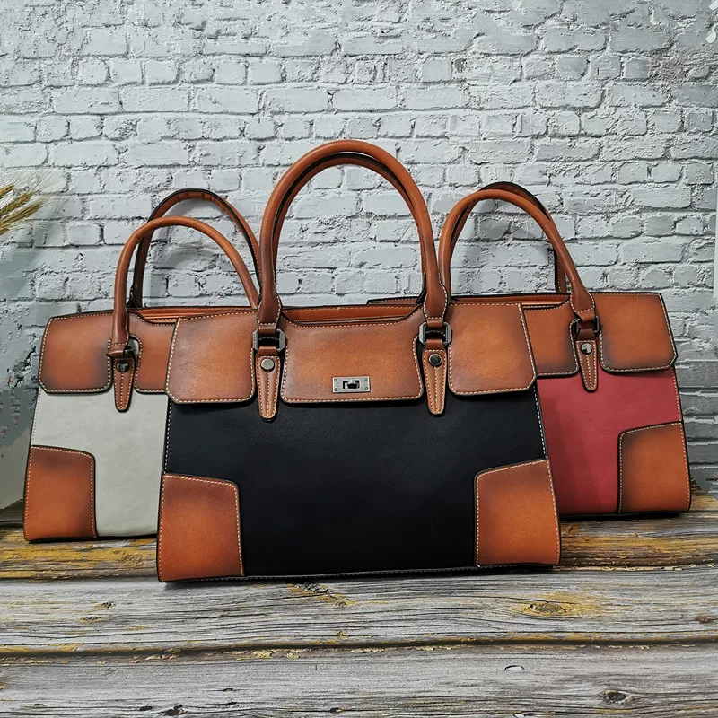 2021 Новая модная женская сумка из мягкой кожи сумки большой емкости