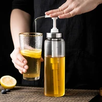 otherhouse 300500ml bee honey drip dispenser bottle glass honey jar container storage pot squeeze bottle kitchen accessories
