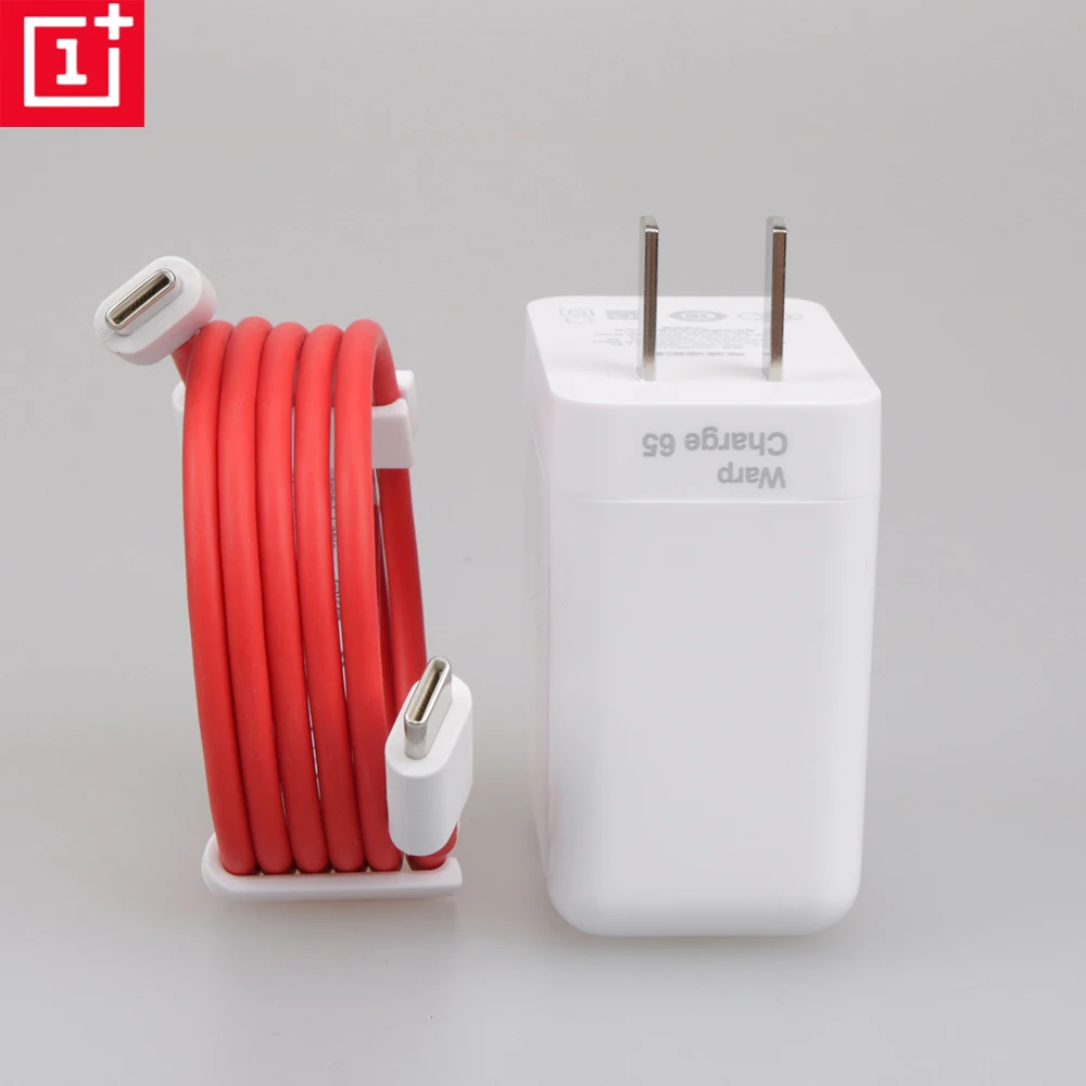 

Original OnePlus 8T Warp Charge 65W Power Adapter White EU US Warp Charger Type C To Type C Cable 65w One Plus 9 8 T 8 pro 7T