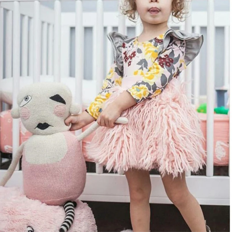 Юбка пачка для девочек розовые Пышные юбки Новая летняя одежда малышей милая