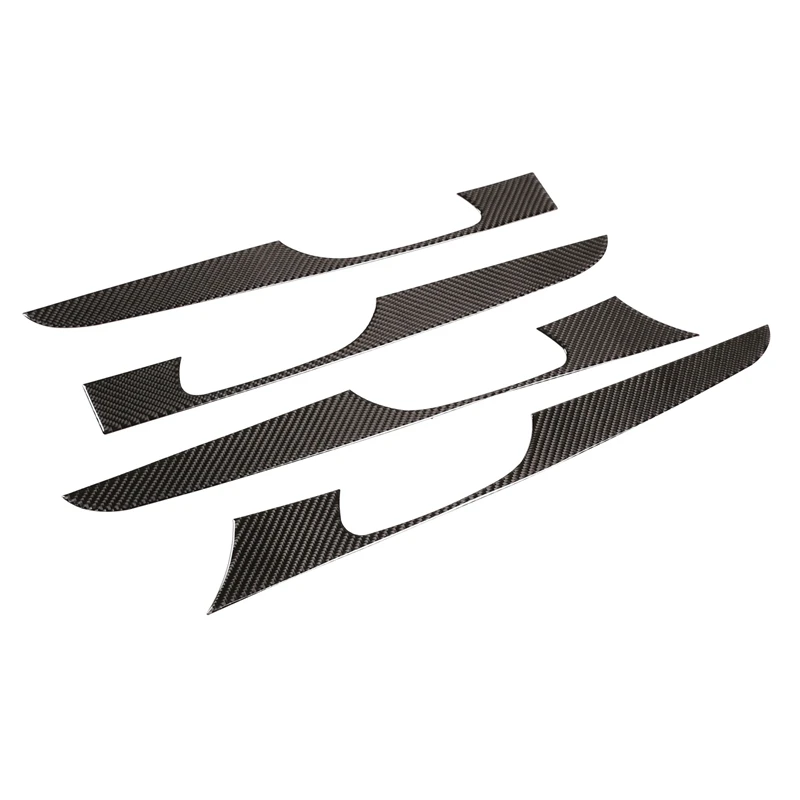 

4Pcs Carbon Fiber ABS Interior Door Handle Panel Cover Trim Decoration Stickers for Nissan Sylphy 2016-2019