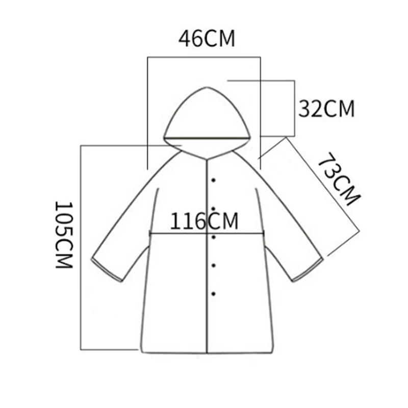 Женский прозрачный дождевик с поясом водонепроницаемая куртка прозрачное