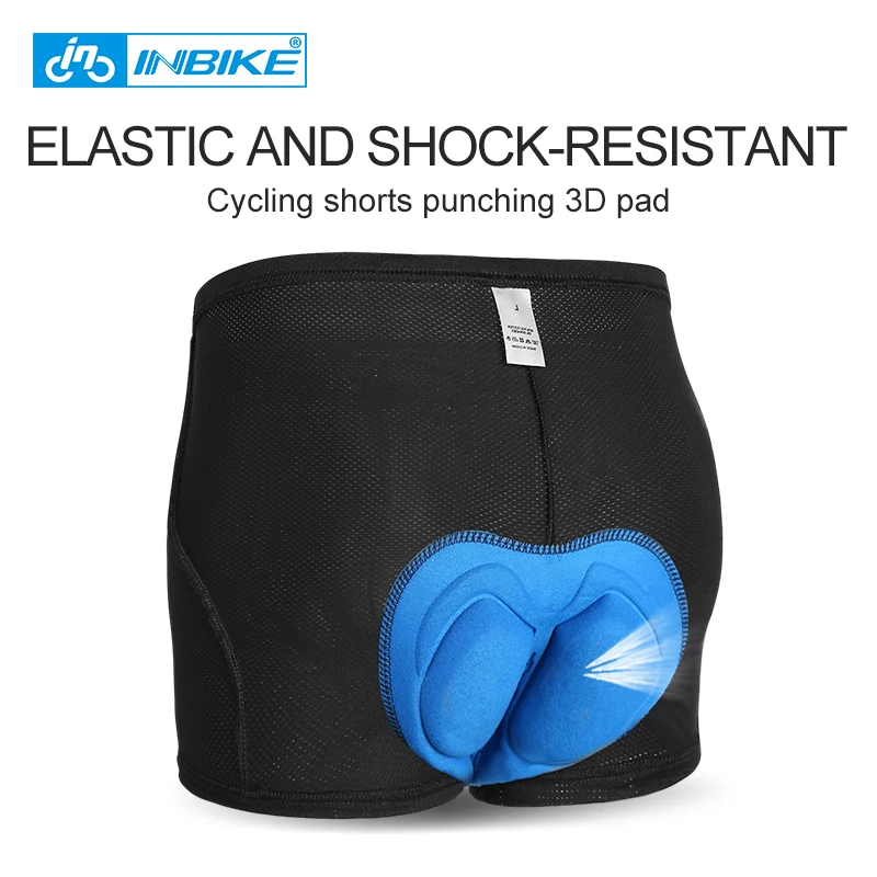 

INBIKE Men's Cycling Underwear Silicon Gel Bicycle Mountain MTB Shorts Riding Bike Sport Underwear Breathable Tights Shorts