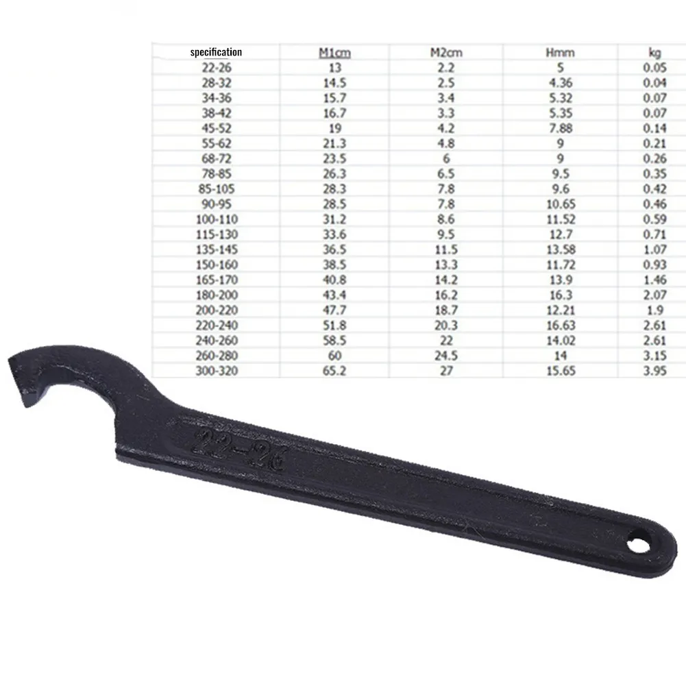 

Chrome Vanadium Steel C Spanner Hook Wrench 11 Specifications Adjust For Motorcycle Shock Absorber Suspension Hand Tool