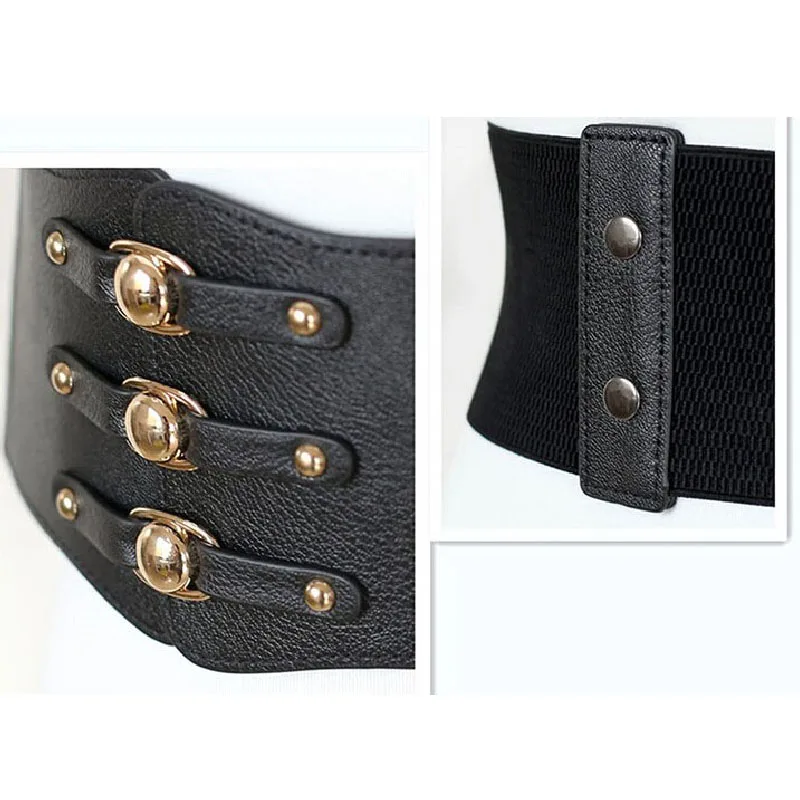 Новый Модный женский ремень из искусственной кожи с металлической пряжкой и