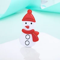 maikale lovely christmas snowman brooches for women red acrylic resin acetate cartoon enamel brooch pins gifts for girls kids