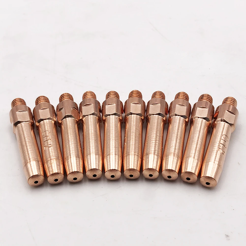 10 шт. сварочные фонарь M6 × 45 контактный наконечник сварочный для P200 P350 P500 MIG-200 MIG-350