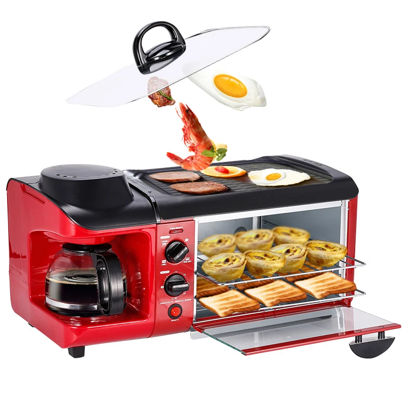 

multi-functional breakfast machine toast toast / cook coffee / omelette triple multi-functiona breakfast machine 110/220V