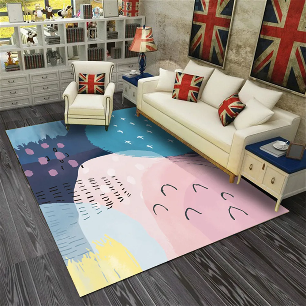 Современный стильный декоративный коврик для коридора фланелевый прикроватный