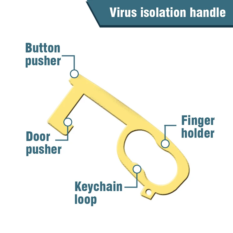 Брелок ручной работы для открывания дверей 1/3/5 шт. без касания ручка двери