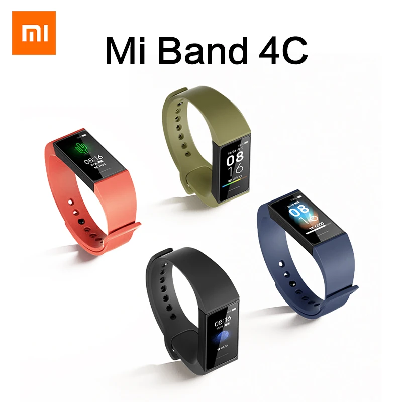 English Version Xiaomi Mi Band 4 C 4C Redmi Smart Bracelet 1.08&quot large Color Screen Activity Tracker Fitness Heart Rate Monitor |