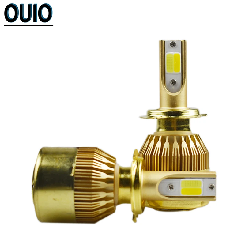 Двойной Цвет светодиодный лампы H4 H7 H11 автомобилей головной светильник H3 H8 H9