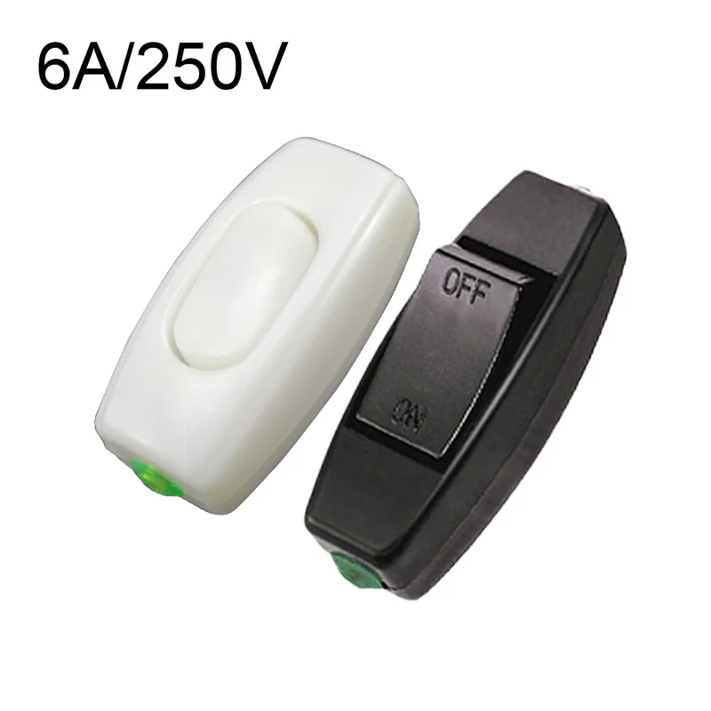 New1PC 6A 250V Rocker Switch Lnline ON/OFF Table Lamp Desk Light Control Socket Electric Electrical Parts Hot Sale | Обустройство