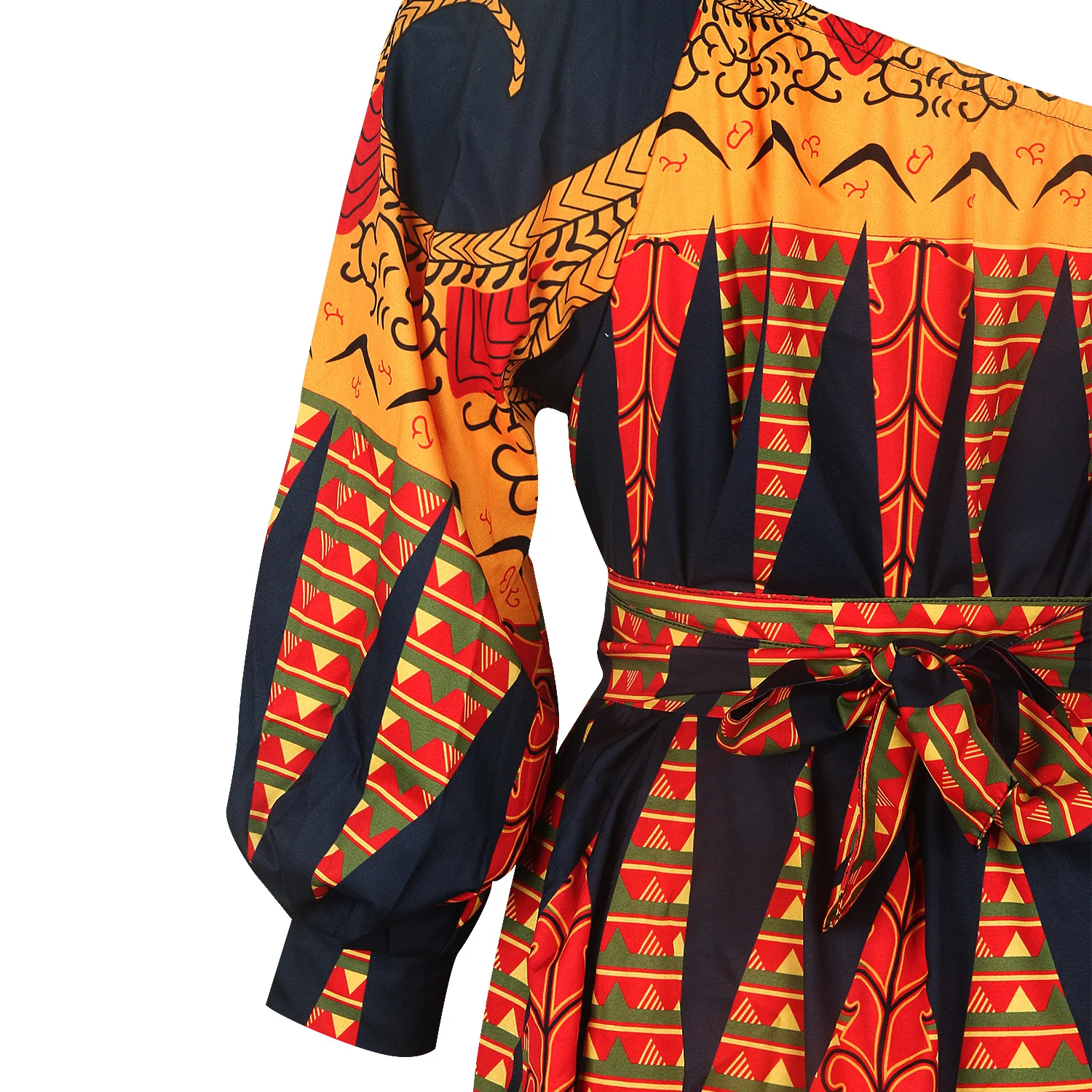 Африканские милые платья для женщин Традиционная африканская одежда Дашики Анкара летнее Бандажное платье хиджаб печать африканская одежда