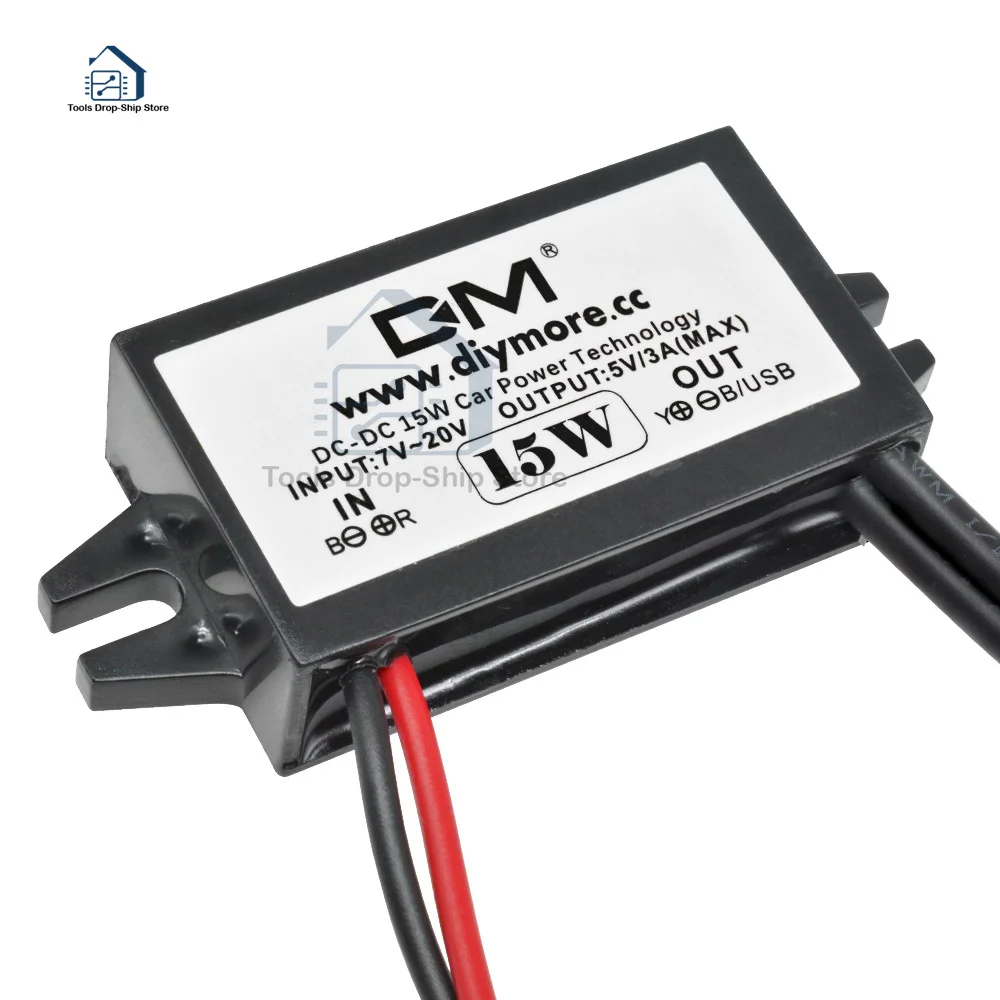 Автомобильное зарядное устройство USB UN3F понижающий преобразователь постоянного