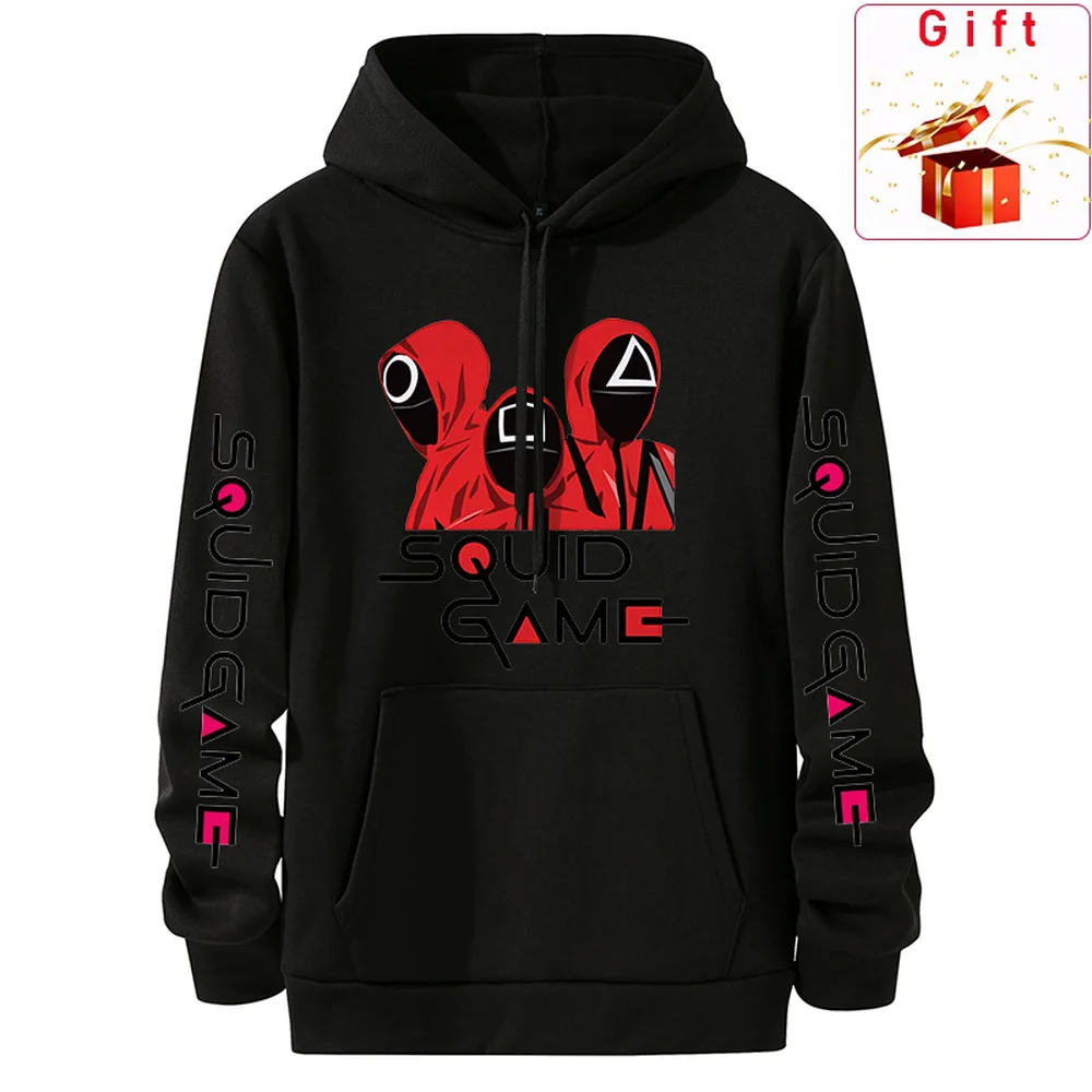 

Squid Game Merch Hoodie 456 Sweatshirt 067 Jacket Cotton Fleece Cloth Casual Streetwear Pullovers Random One Gift