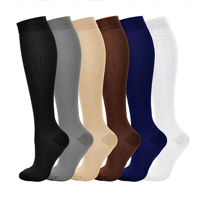 

Best! Compression Stocking Unisex Outdoor sports sock Breathable Pressure Nylon Varicose Vein Stocking Leg Relief Pain Stockings