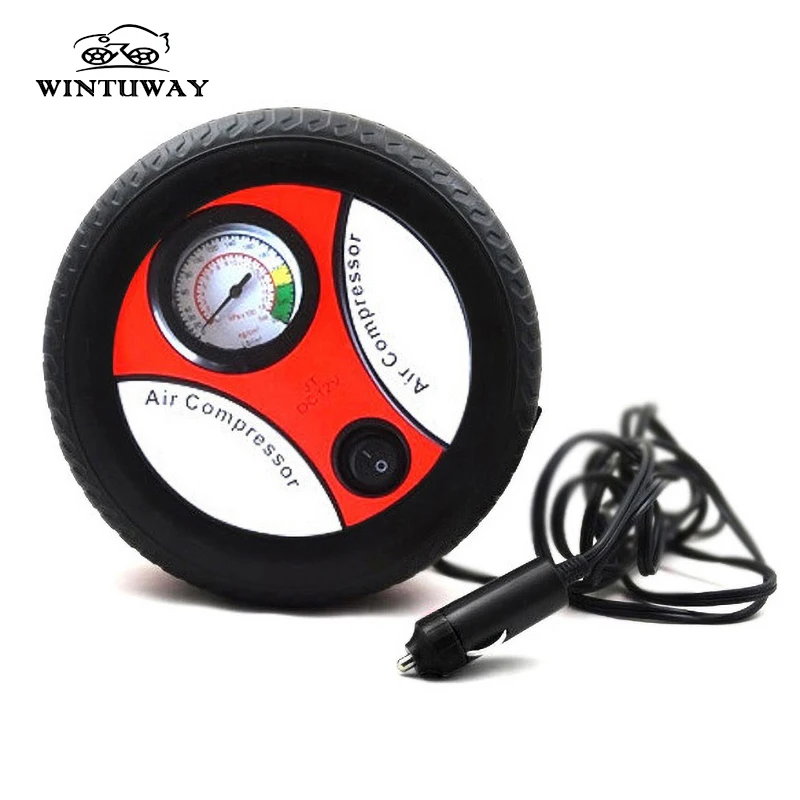 Автомобильный надувной мини-насос WINTUWAY, воздушный компрессор, конструкция шин, 12 В, Входная мощность, насос для шин, электрический насос напряжения