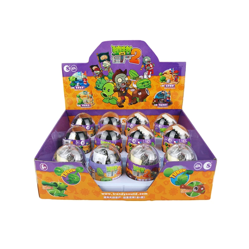 Фигурка конструктор Zombie2 игрушка гачапон экшн кукла из 4 стилей модель глухая