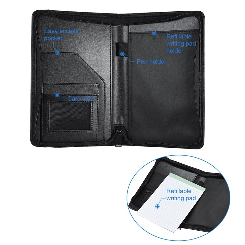 А5 искусственная кожа офисный Органайзер Портфолио Padfolio папка для бизнеса