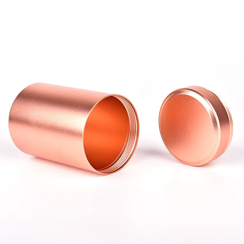 

5pcs DIY Candle Aromatherapy Making Jar 140ML Solid Color Container Aluminum Herb Metal Sealed Can Tea Jar Storage Boxes