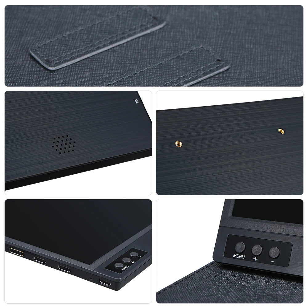 T-bao 15,6 ''сенсорный экран портативный монитор 1920x1080 HD ips дисплей монитор 8000 мАч аккумуляторная батарея с кожаным чехлом