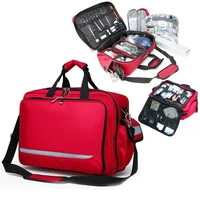 outdoor first aid kit outdoor sports red nylon waterproof cross messenger bag family travel emergency bag djjb046