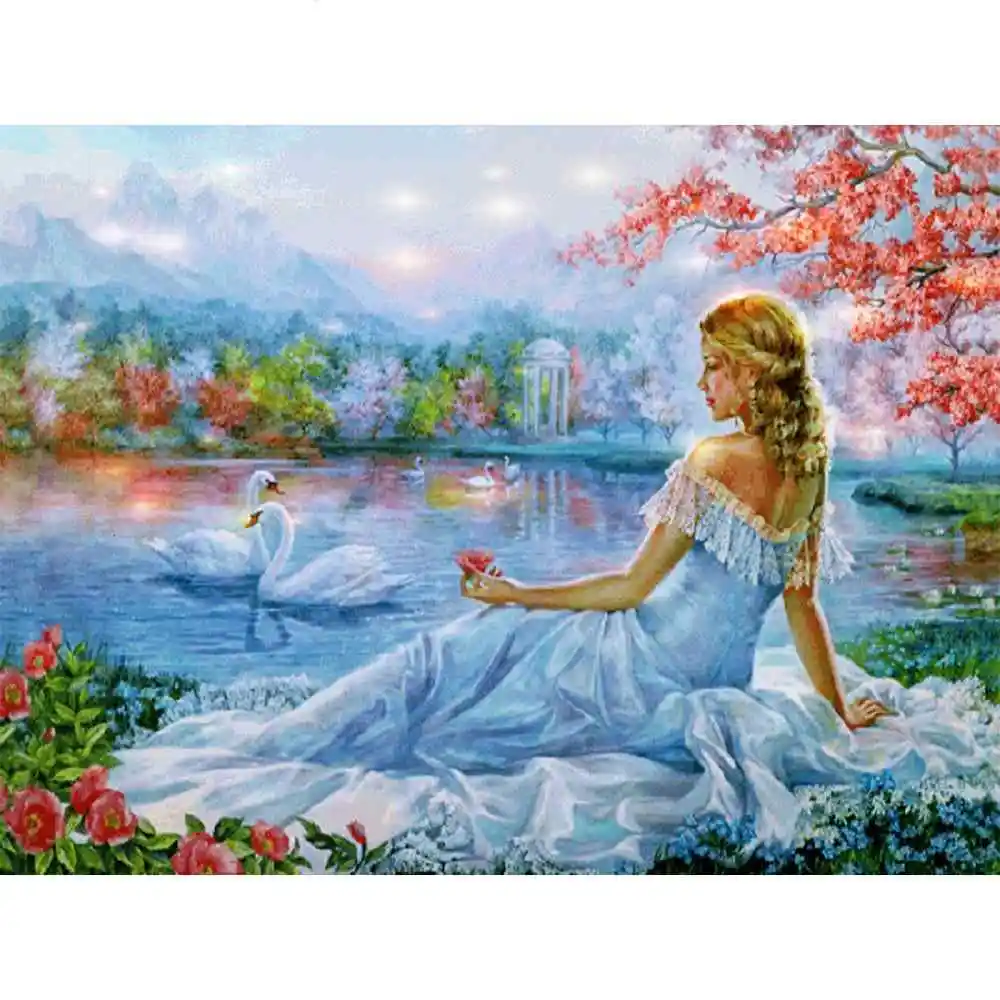 

Diamond Painting Full Square/Round Drill Beauty 5D Daimond Painting Embroidery Cross Stitch Mosaic Crystal Picture Z1388