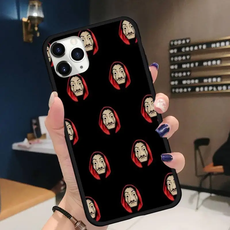 

Spain TV Money Heist House Paper for iPhone 11 12 pro XS MAX 8 7 6 6S Plus X 5S SE 2020 XR Soft silicone