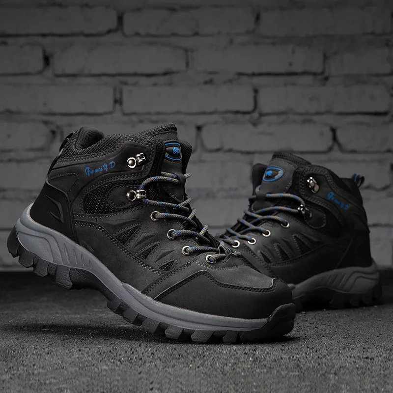 

Outdoor Hunting Hiking Shoes Men Waterproof Leather Climbing Mountain Boot Man Trekking Shoes Sports Tourism Camping Sneakers