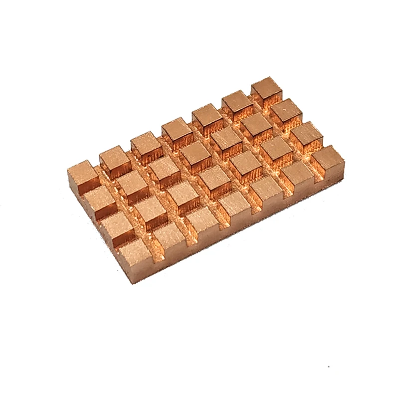 Pure Copper Heatsink Cooler Heat Sink Thermal Conductive Adhesive for M.2 NGFF 2242 PCI-E NVME SSD 32x18mm |