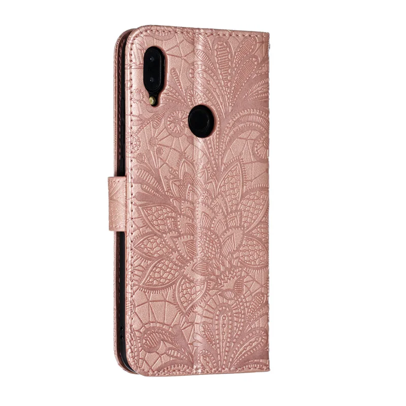 Кожаный флип-чехол s Red mi Note 7 M1901F7G M1901F7H, чехол с кружевным и цветочным принтом для Xiao mi Red mi NOTE 7 PRO M1901F7S, бумажник-книжка